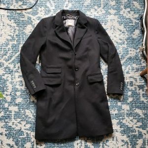 Black J. Crew Wool Peacoat size 4